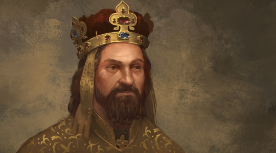 Karel IV., zbožný král, kterému byl i meč vlastní