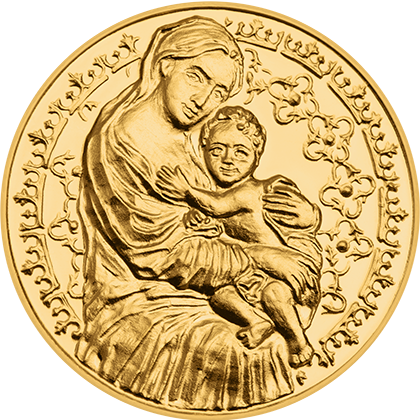 Zlatý dukát - Madona s Ježíškem